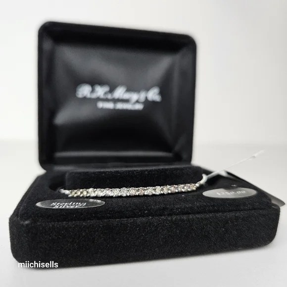 Diamond Bolo Bracelet (1/10 ct. t.w.) in Sterling Silver - Picture 7 of 9